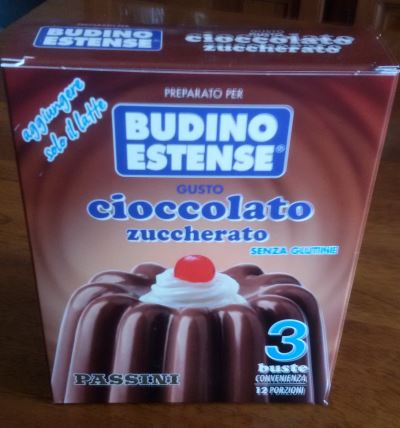 Budino estense al cioccolato zuccherato
