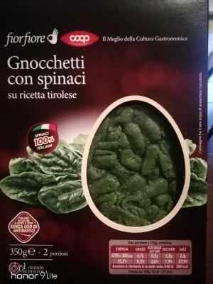 Gnocchetti con spinaci