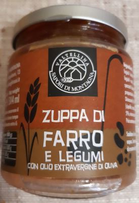 zuppa di farro e legumi