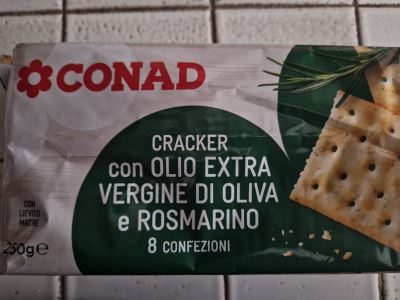 Cracker con olio extravergine di oliva e rosmarino 