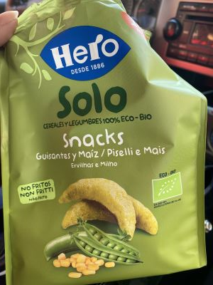 solo , snack piselli e mais