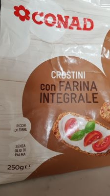 Crostini con farina integrale 