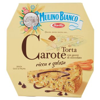 Torta carote e gocce di cioccolato