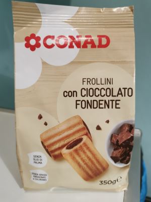 Frollini con cioccolato fondente