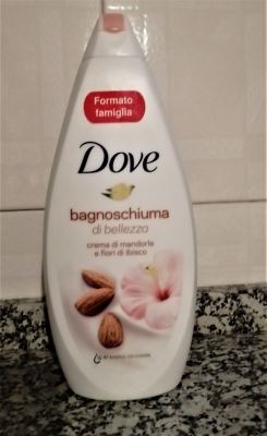Dove bagnoschiuma di bellezza crema di mandorle e fiori di ibisco