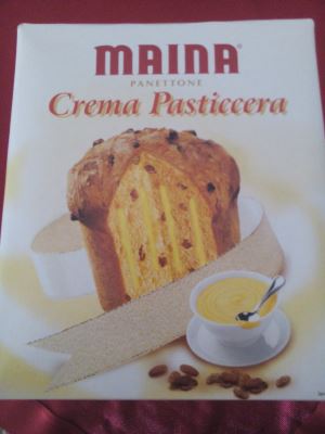 Panettone con crema pasticcera 