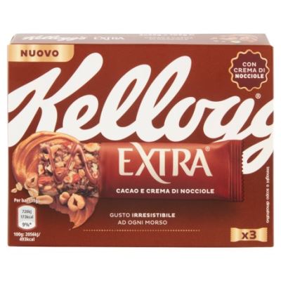 Barrette Extra Cacao e Crema di Nocciole