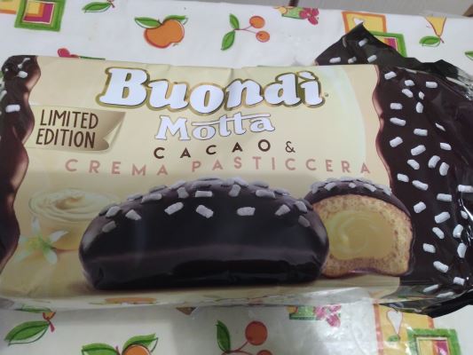 Buondi Motta cacao e crema pasticcera limited edition